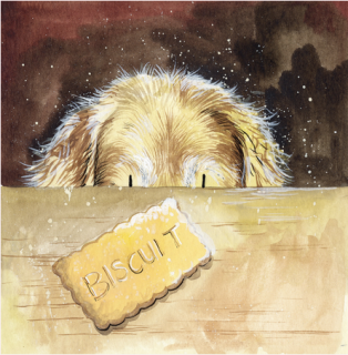 Přání v obálce Biscuit, Pejsci od Alex Clark 14*14 cm