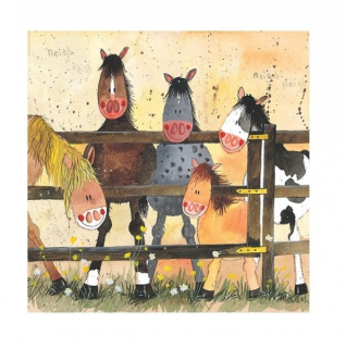 Obrázek na stěnu Ponies, 30*30 cm, Alex Clark