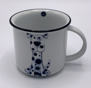 Porcelánový hrnek Pejsek Flek a tenisák 250ml