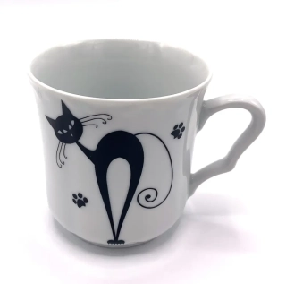 Porcelánový hrnek Černé kočky III, 270ml