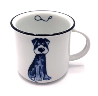 Porcelánový hrnek Pejsek Bert s vodítkem 380ml