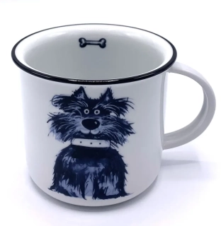 Porcelánový hrnek Pejsek Rex a kost 380ml