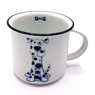 Porcelánový hrnek Pejsek Flek a kost 380ml