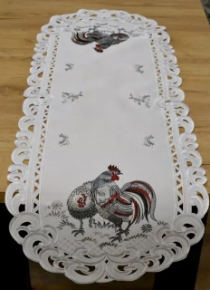 Velikonoční ubrus Kohoutek se slepičkou, 40x90 cm