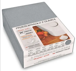 Prostěradlo froté - šedé