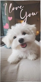 Osuška Pejsek 70x140 cm