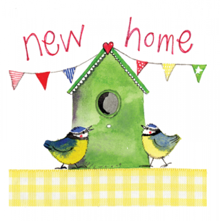 Přání v obálce Bird House od ALEX CLARK 12*12 cm
