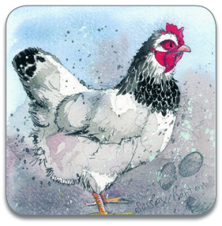 Podložka, podtácek Sussex Bantam Chicken , Alex Clark