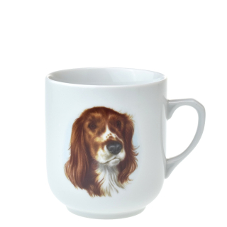 Porcelánový hrnek Irský červenobílý setr 300ml