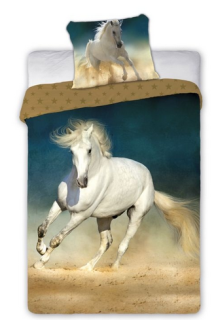 Bavlněné povlečení 3D, Bílý kůň