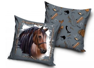 Povlak na polštář Hnědý kůň IV, 40x40 cm
