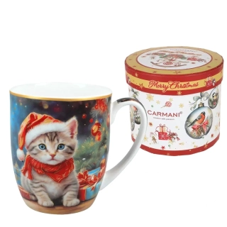 Porcelánový hrnek Vánoční Kotě I, 380 ml