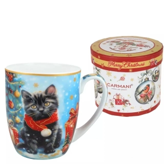 Porcelánový hrnek Vánoční Kotě II, 380 ml