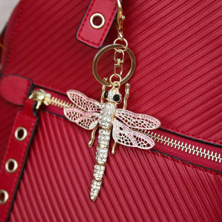 Přívěsek na kabelku, klíčenka Vážka