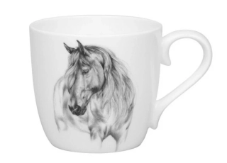 Hrnek porcelánový Kůň 425 ml