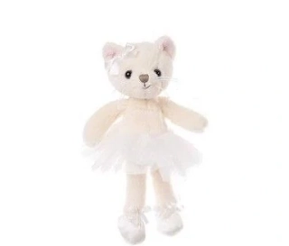 Plyšová kočka bílá ANYA BUKOWSKI DESIGN 15 cm