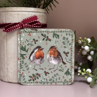 Podložka, podtácek Christmas Robins , Alex Clark
