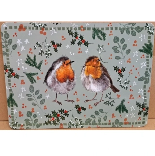 Korkové vánoční prostírání Robins - Alex Clark, 29 x 21,5 cm