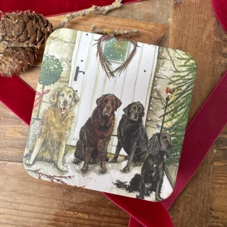 Dózička Christmas Dogs 8,7*8,7 cm, Alex Clark
