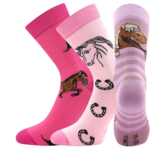 Ponožky MIX 3páry - Koníci