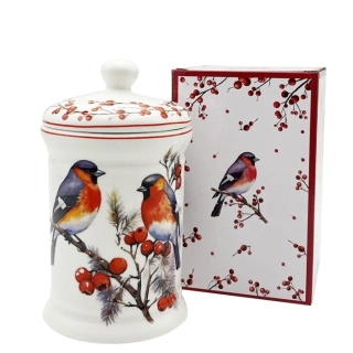 Porcelánová dóza, Červenka a Cesmína 800 ml