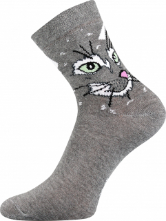 Ponožky Xantipa šedé, Kocour